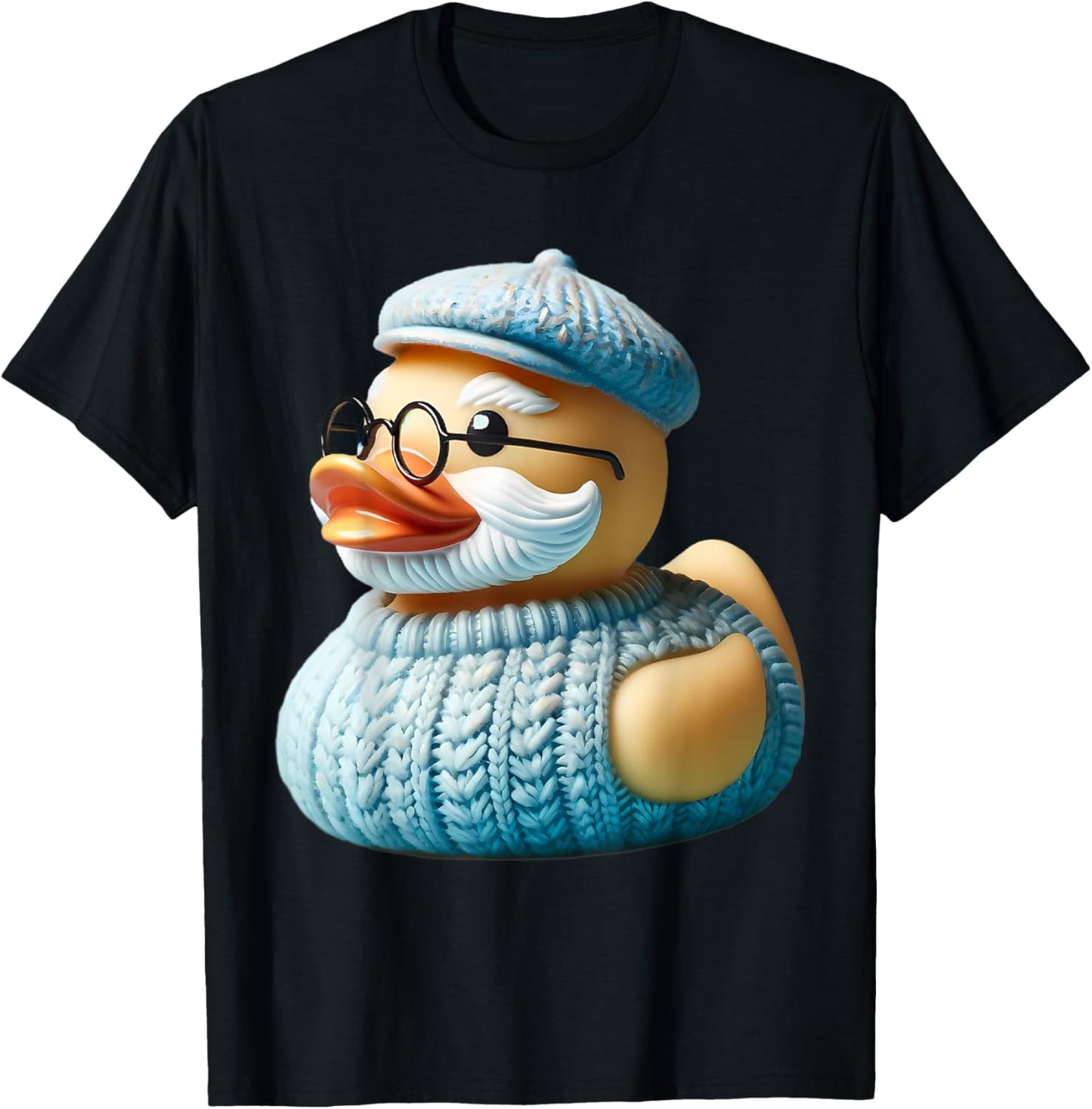 Grandpa Rubber Duck Grandfather Duckie Father's Day T-Shirt - T-Shirt | Black