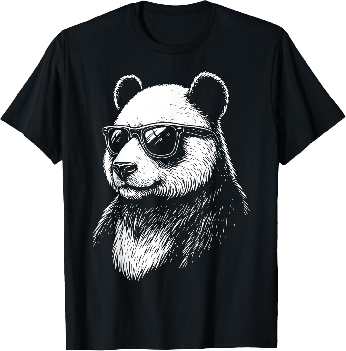 Panda Sunglasses T-Shirt - T-Shirt | Black