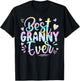 Best Granny Ever Mama Grandma Mother's Day Tie Dye Women T-Shirt - T-Shirt | Black