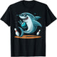 Funny Bowling Graphic Shark Bowling Design Funny Bowling T-Shirt - T-Shirt | Black