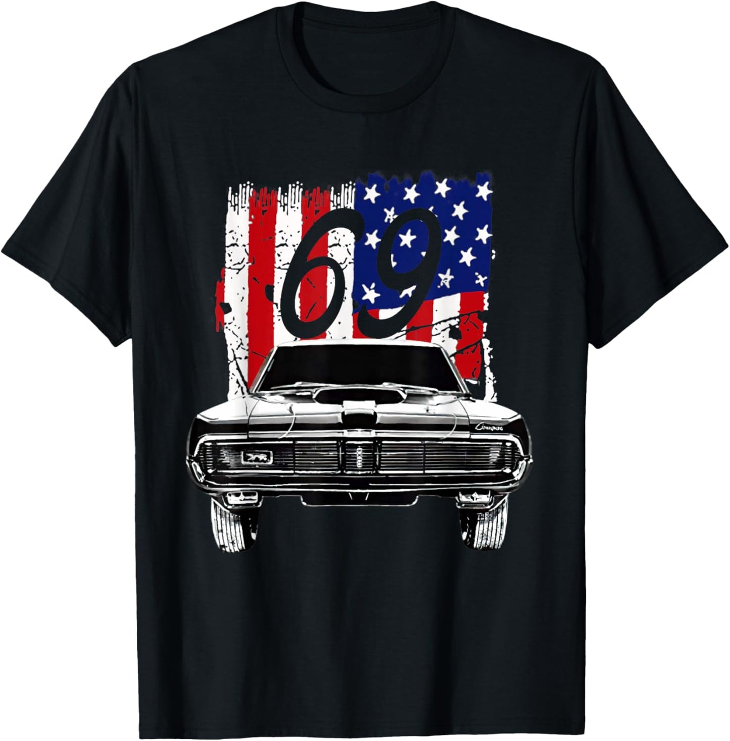 1969 69 Mercury classic Cougar Vinatge cars T-Shirt - T-Shirt | Black