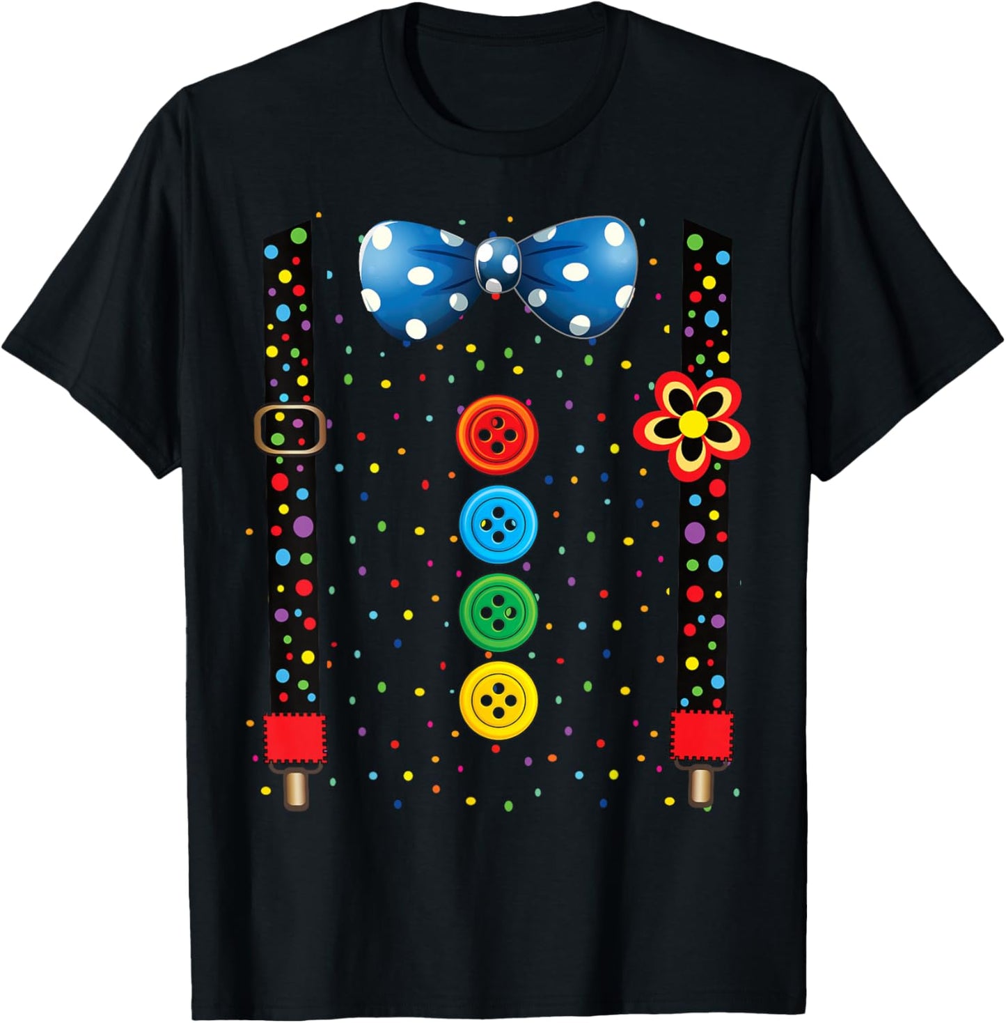 Carnival Clown Face Circus Costume Kids Men Women Carnivals T-Shirt - T-Shirt | Black