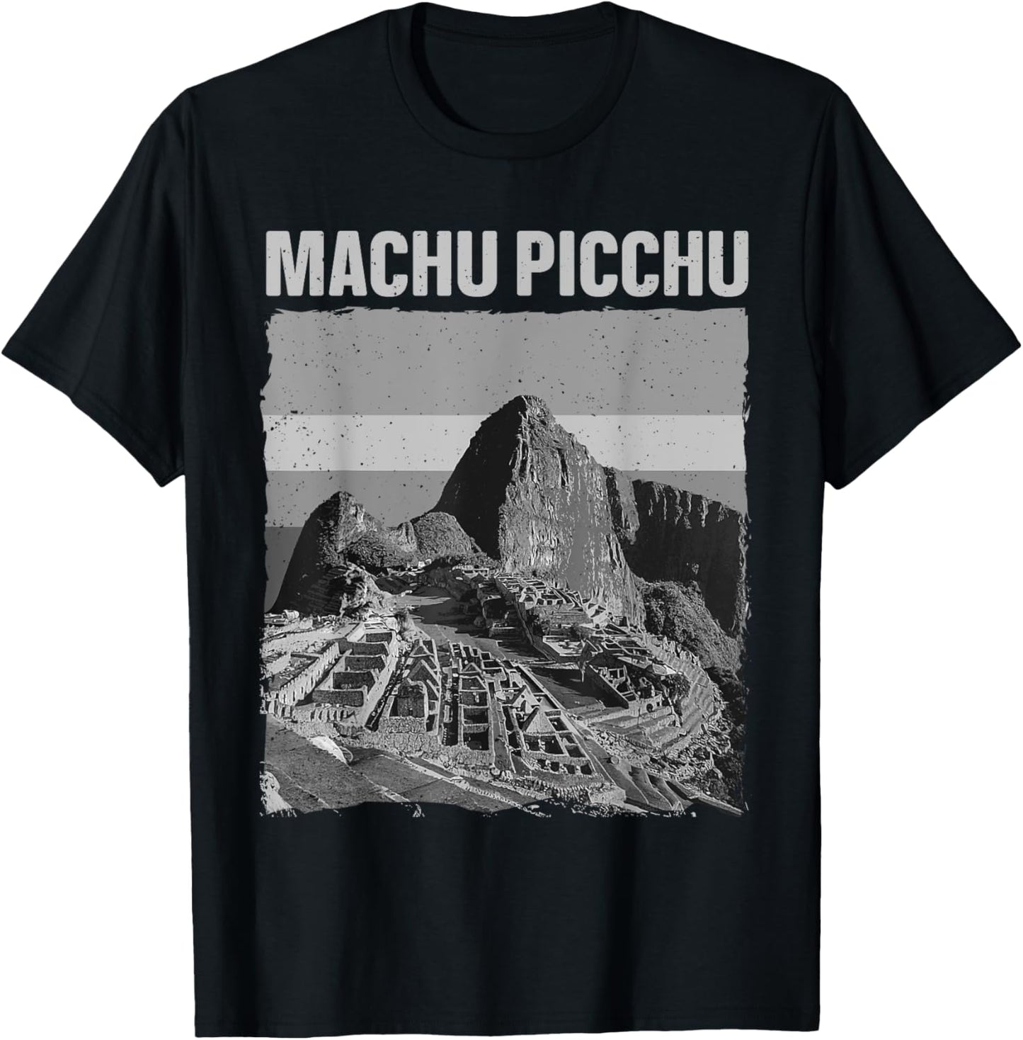 Cool Machu Picchu Art Women Kids Machu Picchu Peru T-Shirt - T-Shirt | Black