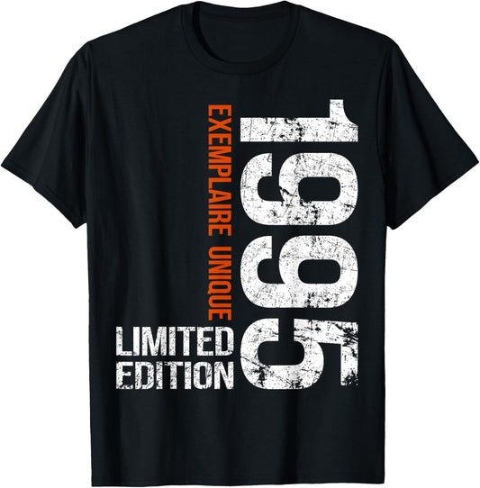 30th Anniversary 1995 Vintage 30 Years Men Vintage 1995 T-Shirt - T-Shirt | Black