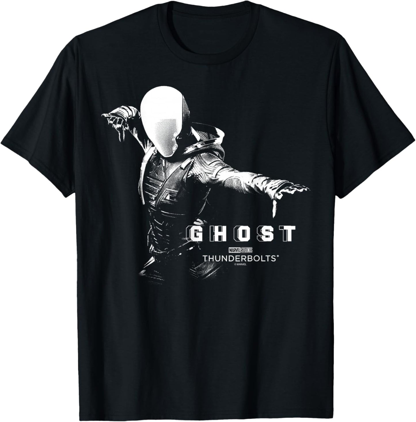 Marvel's Thunderbolts - Ghost Silhouette T-Shirt - T-Shirt | Black