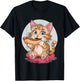 Cat Eating Hot Dog Women T-Shirt - T-Shirt | Black