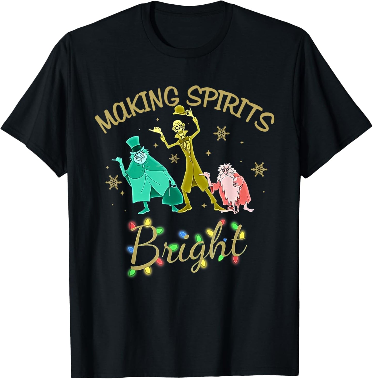 Making Spirits Bright Christmas Shirt T-Shirt - T-Shirt | Black