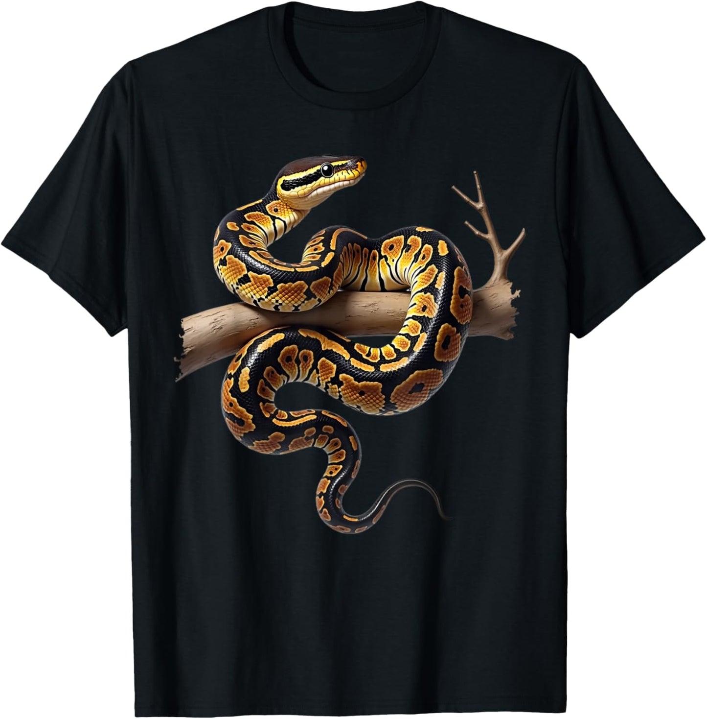 Funny King Python Lover Snakes Reptiles Python T-Shirt - T-Shirt | Black