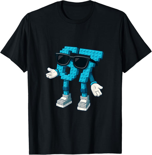 Six Seven Brainrot Funny Gaming Meme Kids Italian 67 T-Shirt - T-Shirt | Black