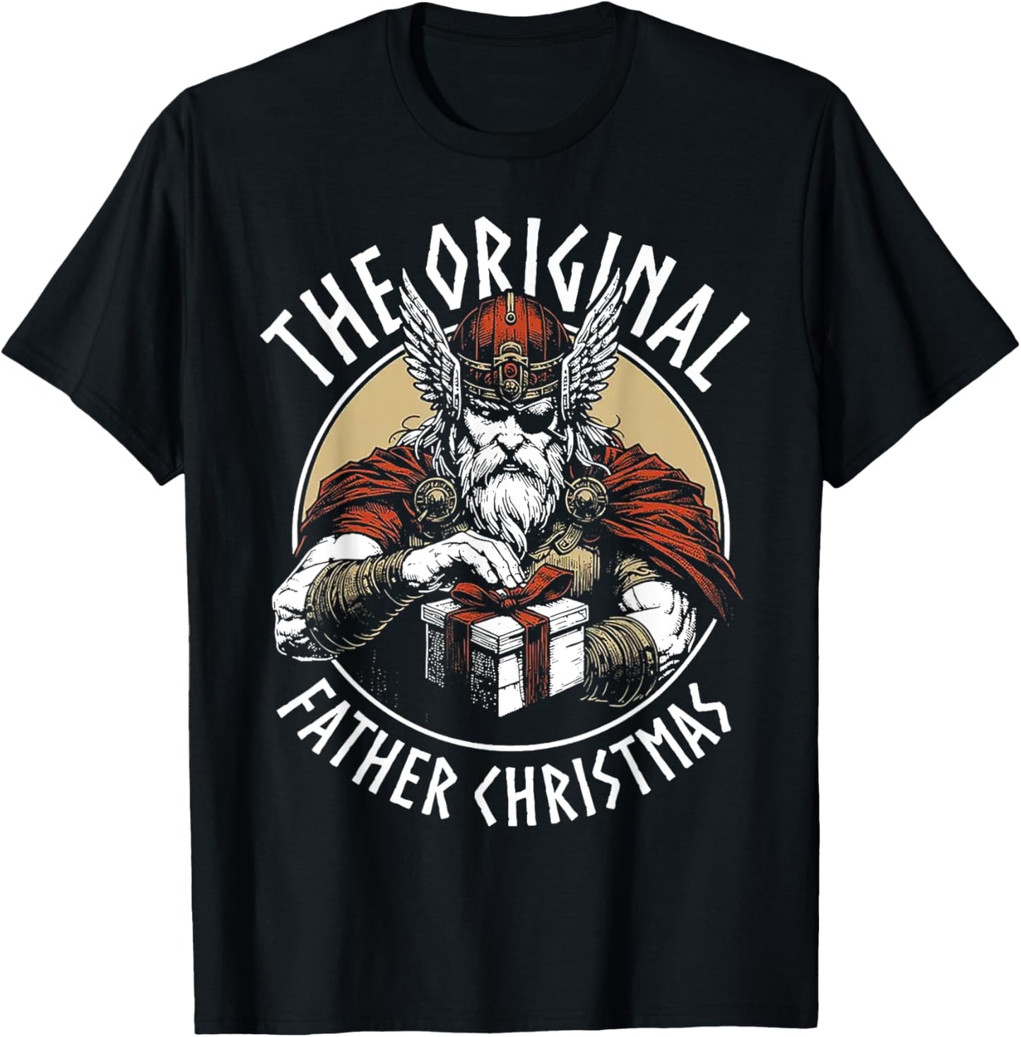 Odin The Original Father Christmas T-Shirt - T-Shirt | Black