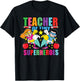 School Teacher of Tiny Superheroes Funny Teaching Assistant T-Shirt - T-Shirt | Black