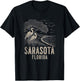 Retro Vintage Sarasota Florida Art Design T-Shirt - T-Shirt | Black