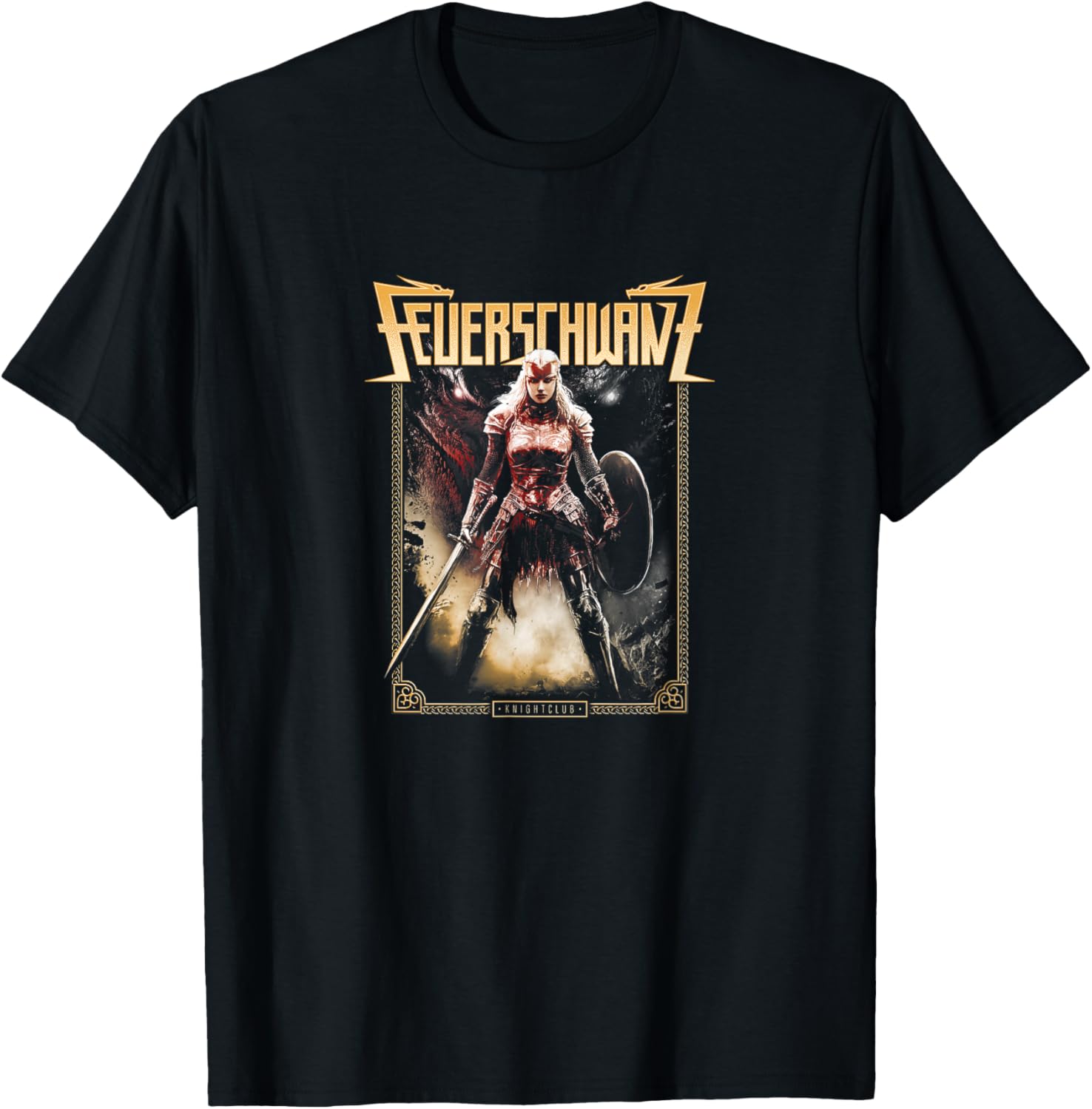 Knightclub Warrior , black, S T-Shirt - T-Shirt | Black
