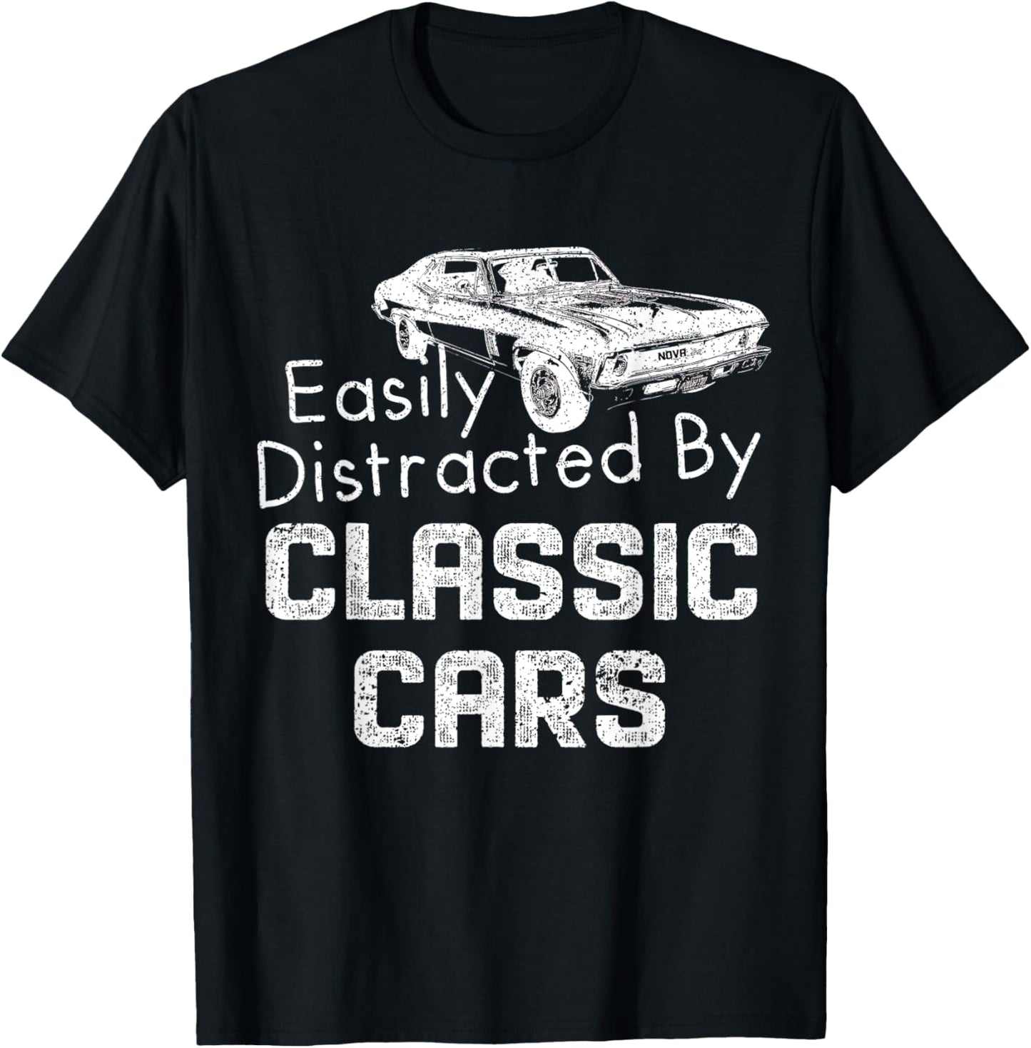 Still plays with cars 1969 1972 71 66 63 70 74 67 nova car T-Shirt - T-Shirt | Black