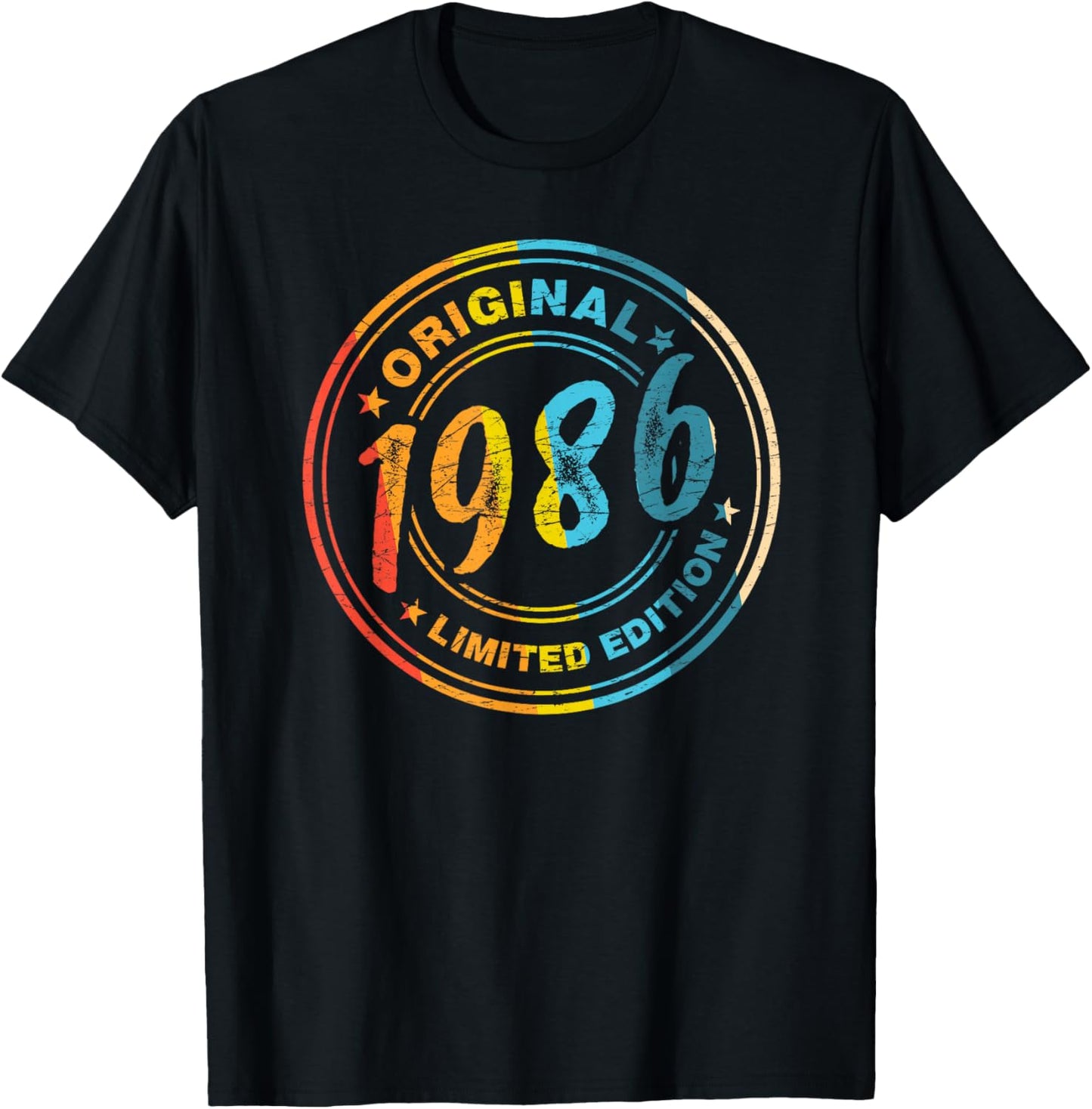 40.Geburtstag Retro Vintage 1986 Mann Frau Geschenk T-Shirt - T-Shirt | Black