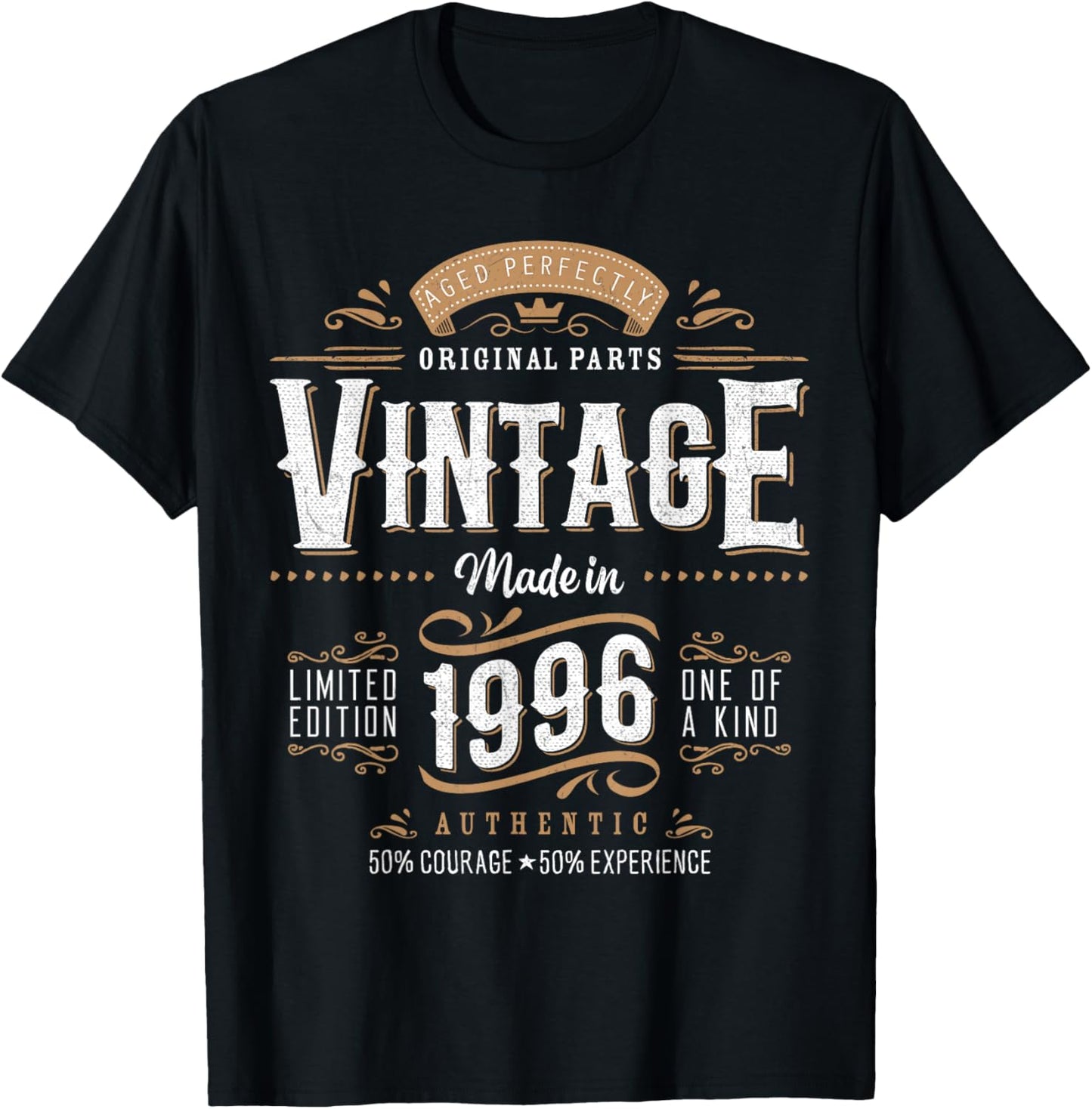 Vintage 1996 Dual Sided 30th Birthday 30 Years Old T-Shirt - T-Shirt | Black