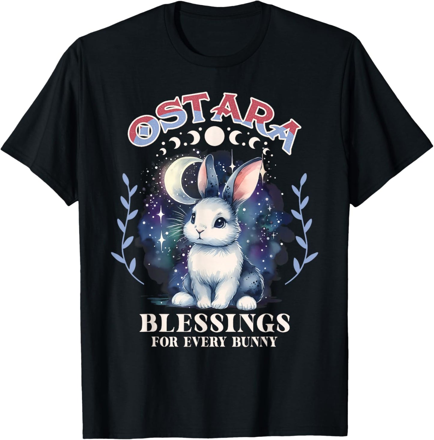 Ostara Spring Festival Ostara Blessings For Every Bunny T-Shirt - T-Shirt | Black