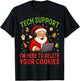 Tech Support I'm Here to Delete Your Cookies Christmas Men T-Shirt - T-Shirt | Black