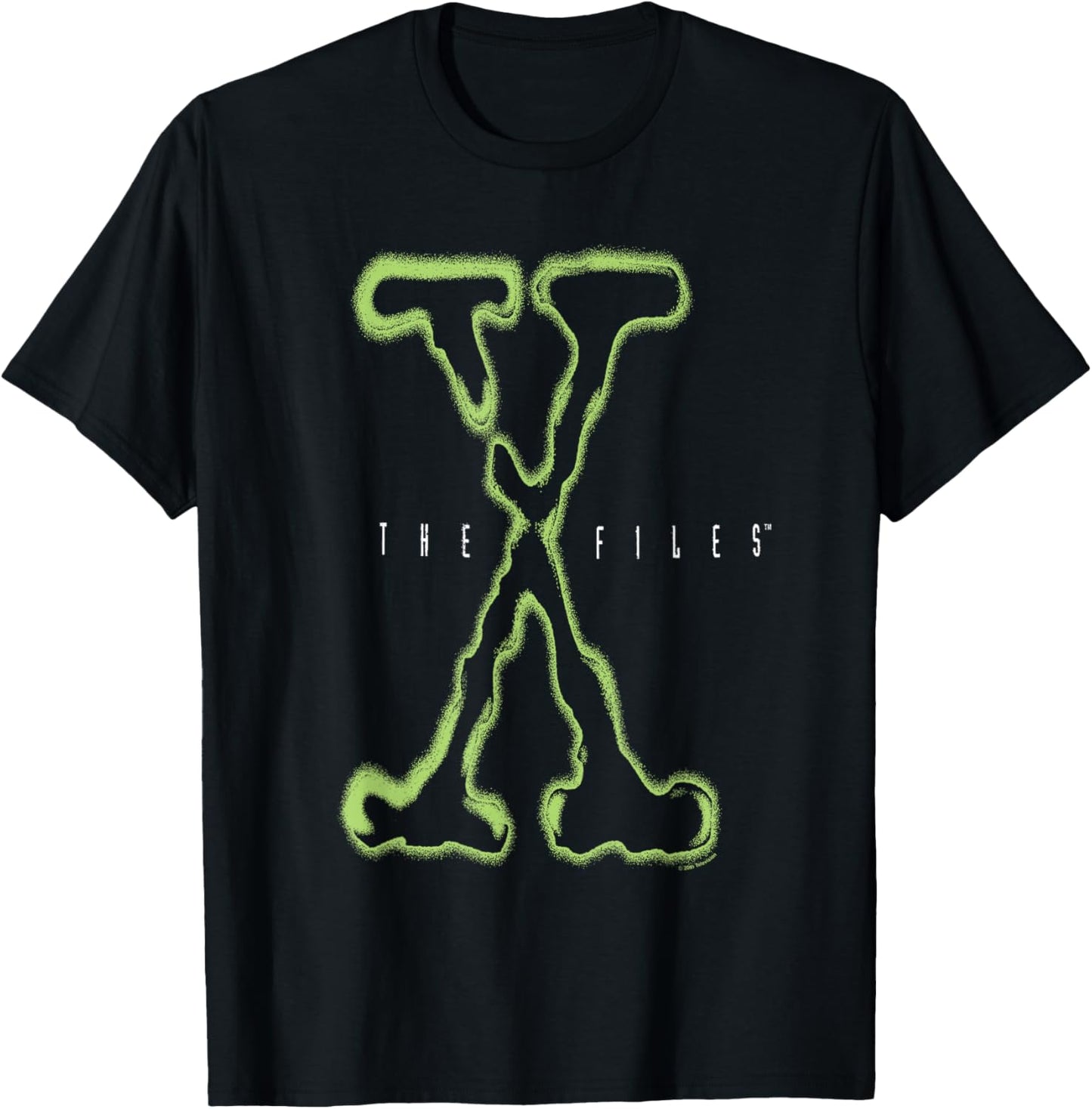 The X-Files Large Intro Logo Vintage 90's TV Show T-Shirt - T-Shirt | Black