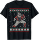 Baseball Catcher Christmas Ugly Sweater Baseball Player T-Shirt - T-Shirt | Black