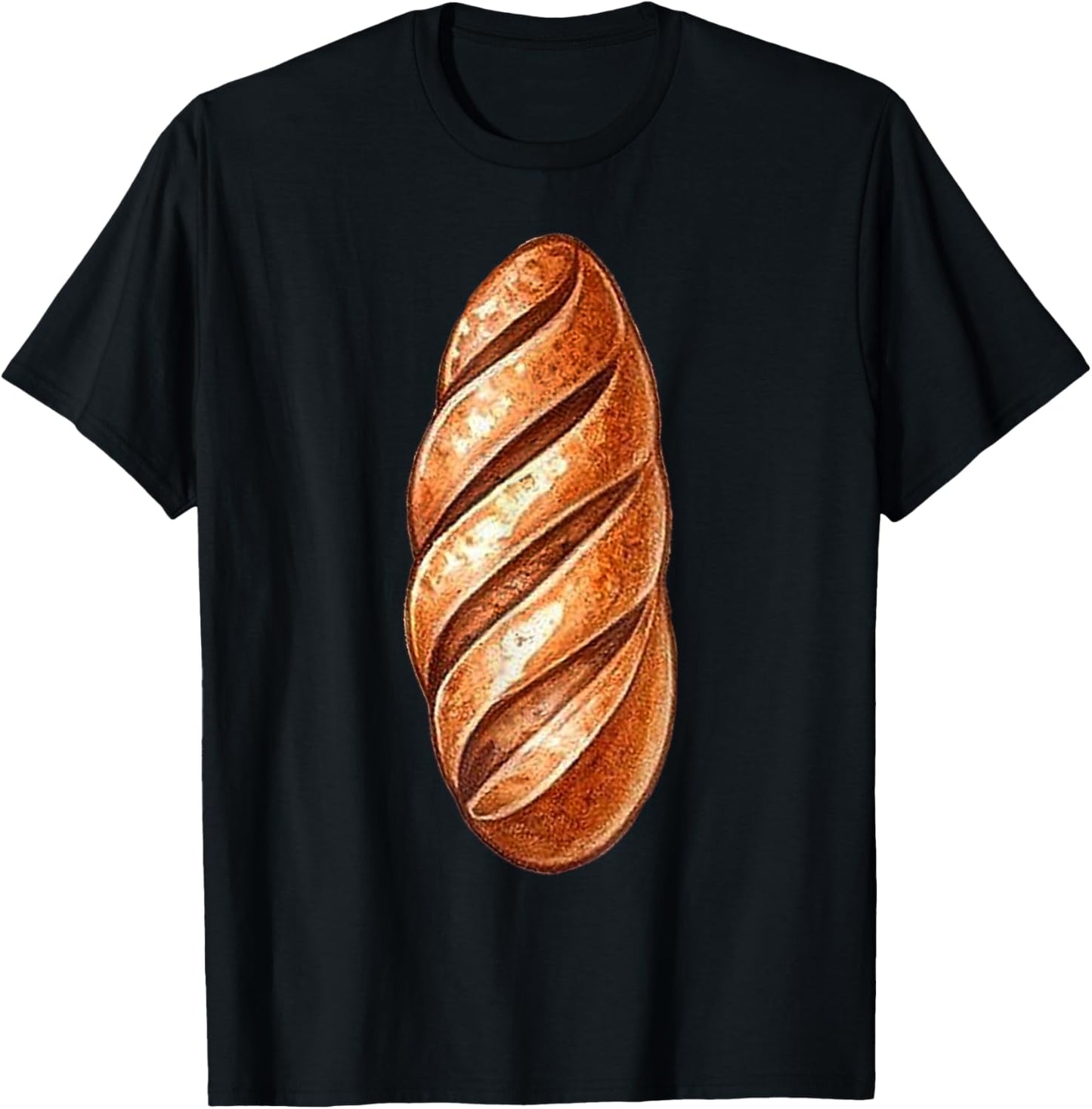 Baguette Costume Halloween Fancy Bread Cosplay Food Costume T-Shirt - T-Shirt | Black