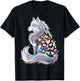Wolf Heart Valentine's Day Animal Lover Couples Matching T-Shirt - T-Shirt | Black