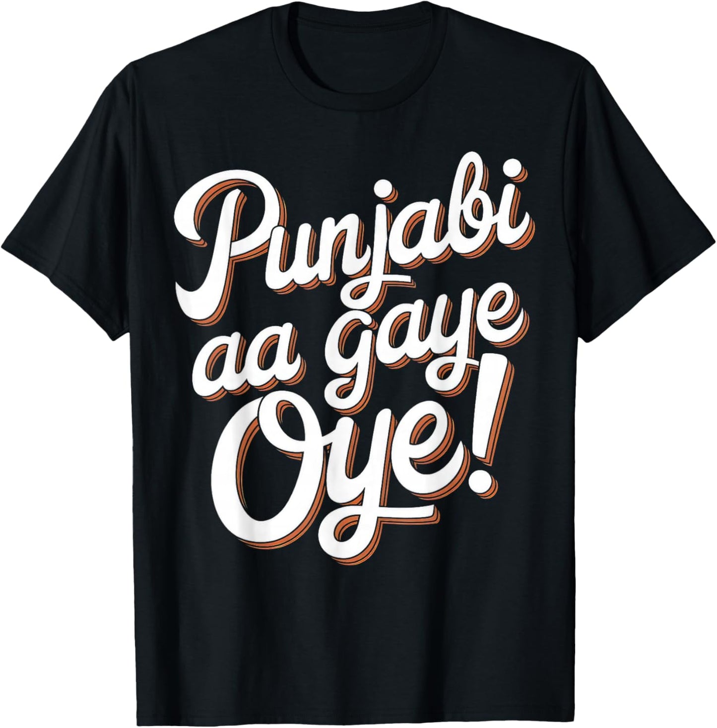 Punjabi Aa Gaye Oye Diljit Funny T-Shirt - T-Shirt | Black