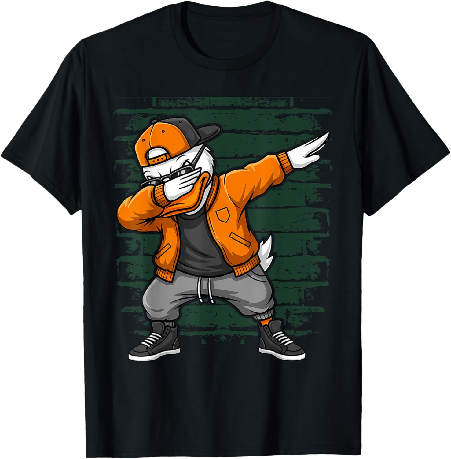 Graphic Oregon Duck Streetwear Classic Men Women Kids T-Shirt - T-Shirt | Black