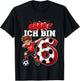 Bääm ich Bin 6 1 Geburtstag Junge 6 1 Fussball Geburtstag T-Shirt - T-Shirt | Black