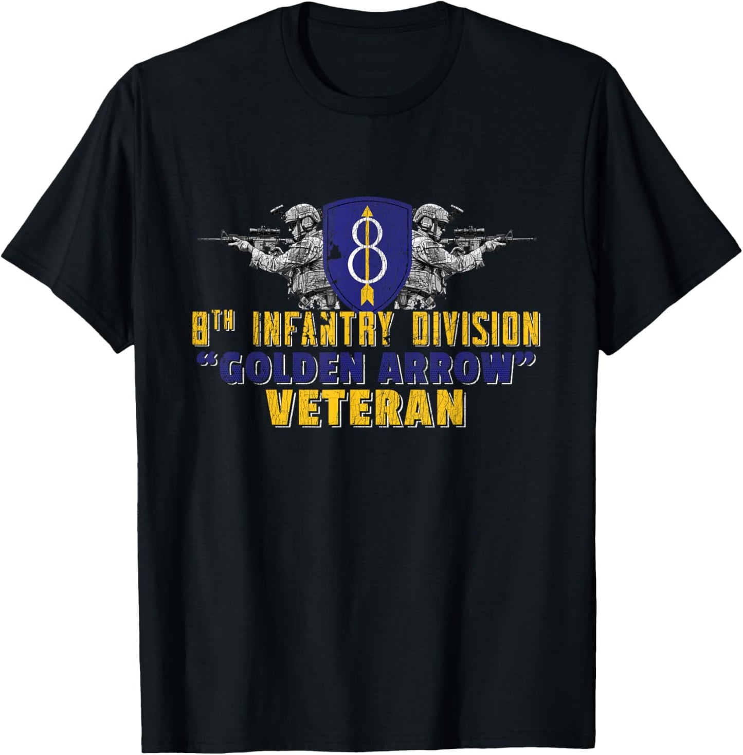 8th Infantry Division 8th ID Golden Arrow Division Gifts T-Shirt - T-Shirt | Black