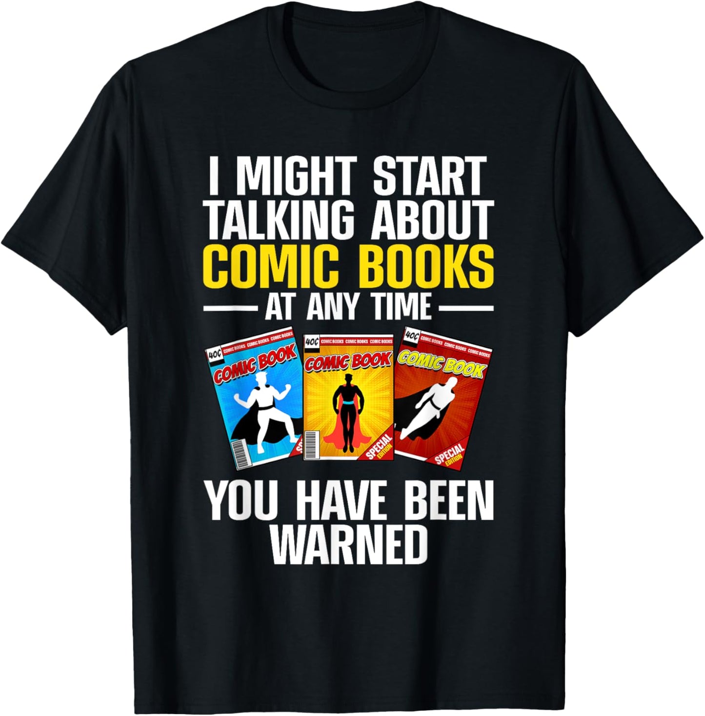 Comic Books Art Women Comic Book Collector Comics T-Shirt - T-Shirt | Black