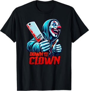 DOWN WITH THE CLOWN Hatchet ICPS Man Juggalette T-Shirt - T-Shirt | Black