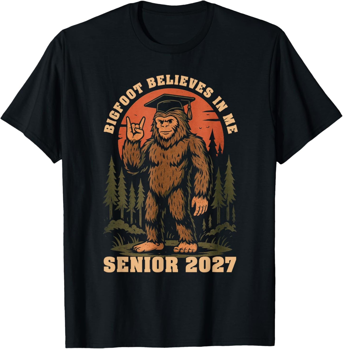 Senior 2027 Class of 2027 Senior T-Shirt - T-Shirt | Black