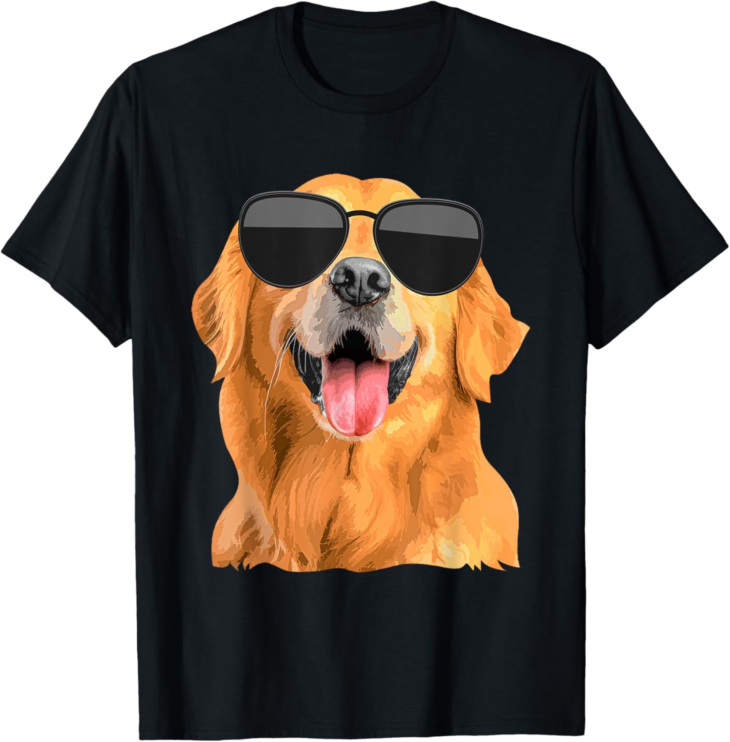 Golden Retriever Design Women Golden Retriever Lover T-Shirt - T-Shirt | Black