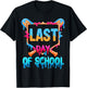 Last Day of School Baseball School's Out for Summer Drip T-Shirt - T-Shirt | Black