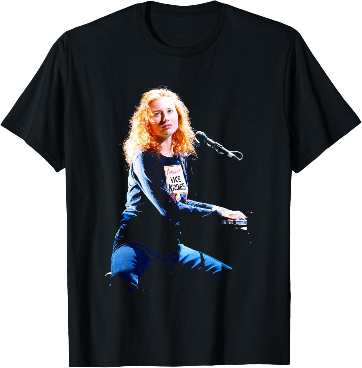 Singer Tori Amos at The Piano Live T-Shirt - T-Shirt | Black