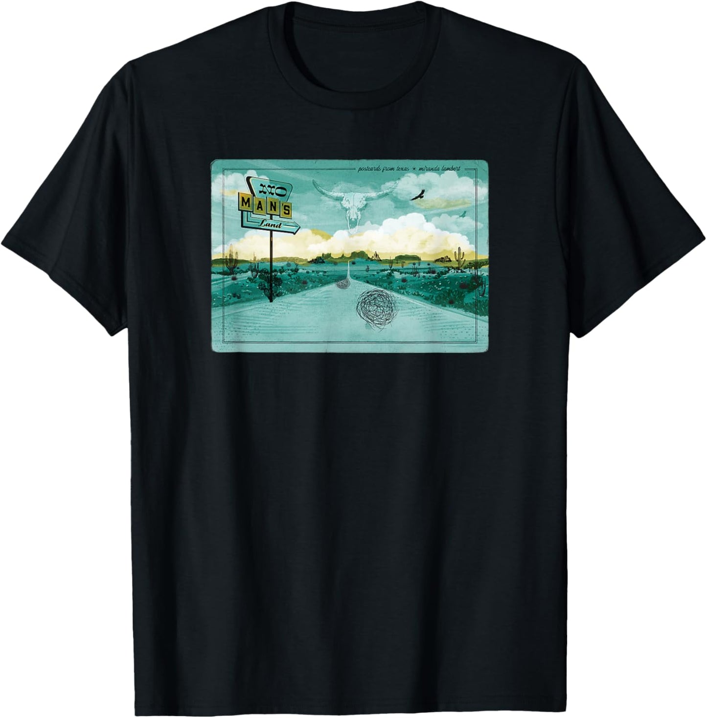 Miranda Lambert No Man's Land Postcards From Texas T-Shirt - T-Shirt | Black