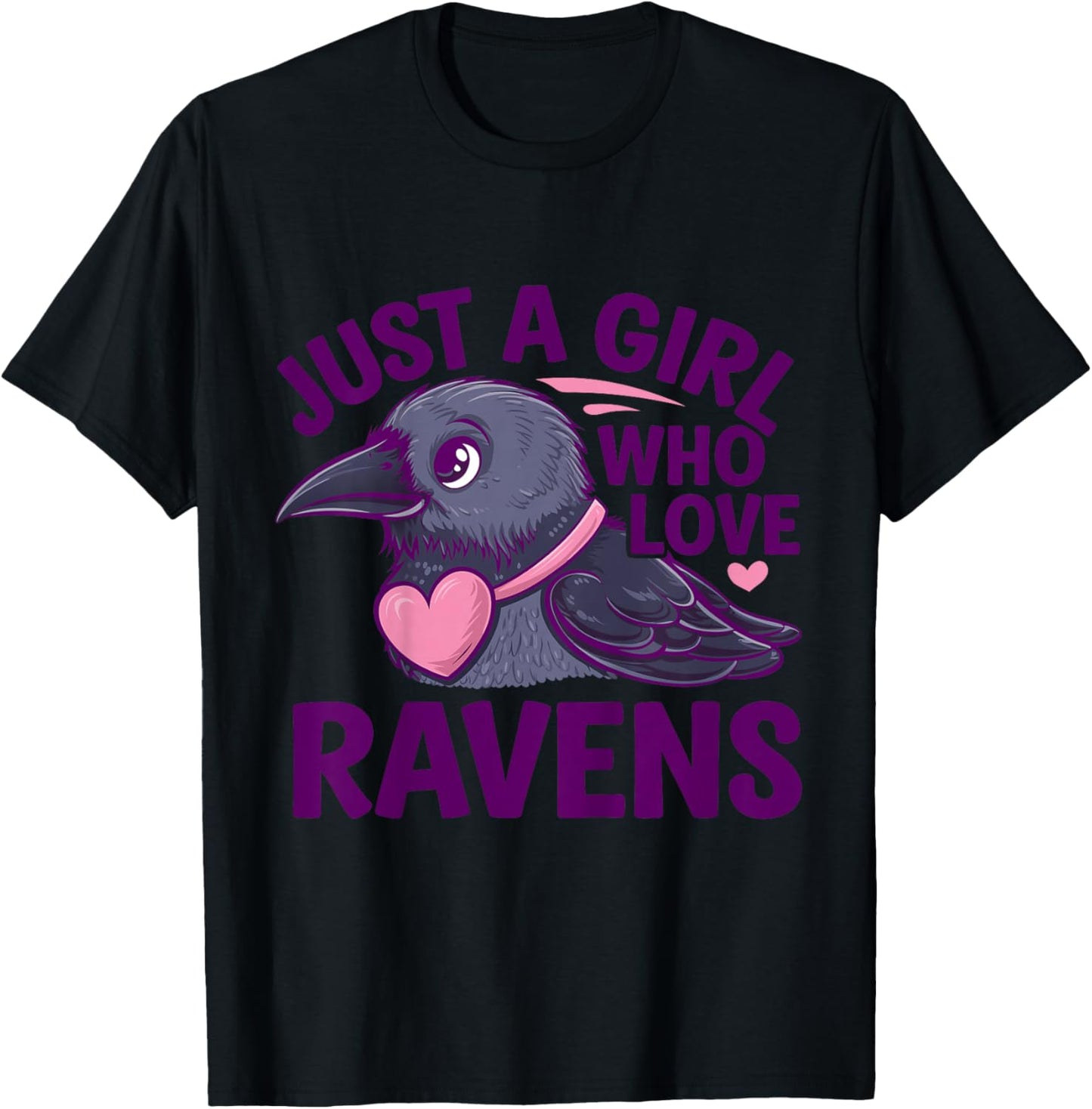 Kids Girl Raven Kids T-Shirt - T-Shirt | Black