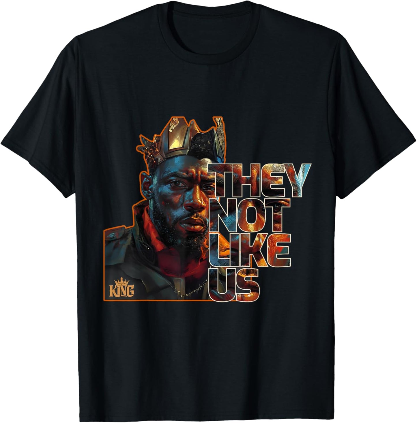 They Not Like Us Black African American Man T-Shirt - T-Shirt | Black