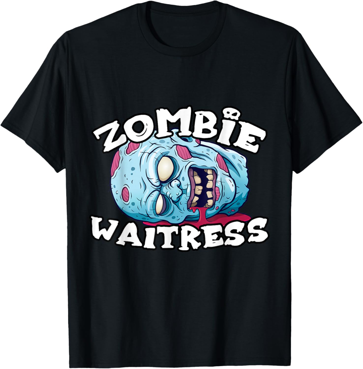 Zombie Waitress Halloween Simple Costume Waitress' T-Shirt - T-Shirt | Black