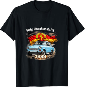 Ostalgie Rennpappe Trabant - Mehr Charakter als PS. - Trabi T-Shirt - T-Shirt | Black