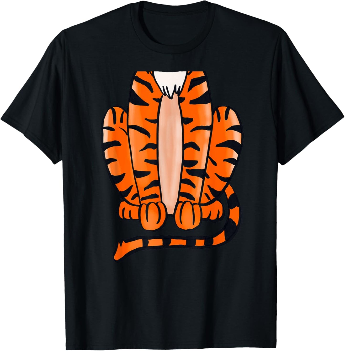 Tiger Halloween Costume - Cute Pretend Tiger Outfit T-Shirt - T-Shirt | Black