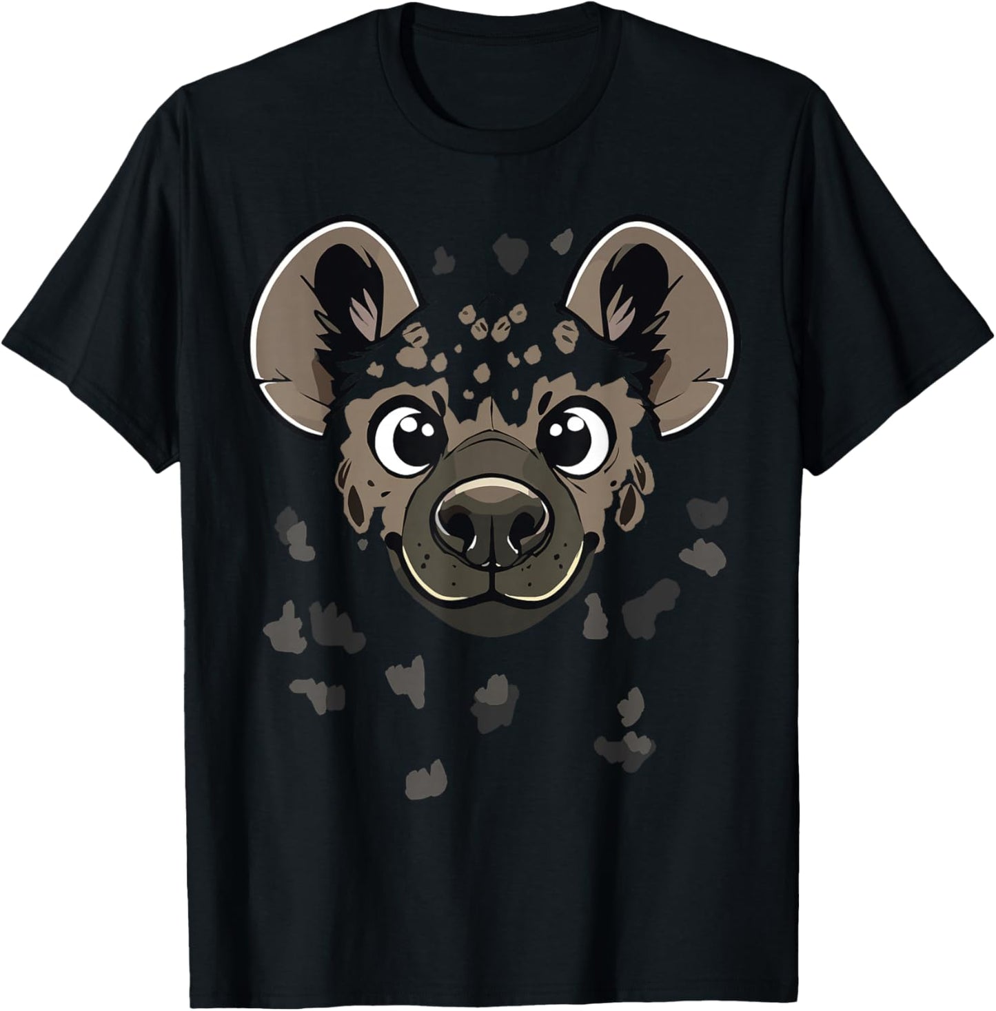 Funny Hyena costume, funny Hyena face costume T-Shirt - T-Shirt | Black