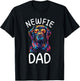 Newfoundland Dad Pop Art Design Newfoundland Dog Lovers T-Shirt - T-Shirt | Black