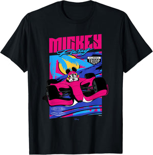 Disney Mickey Mouse Racing Turbo Troop T-Shirt - T-Shirt | Black