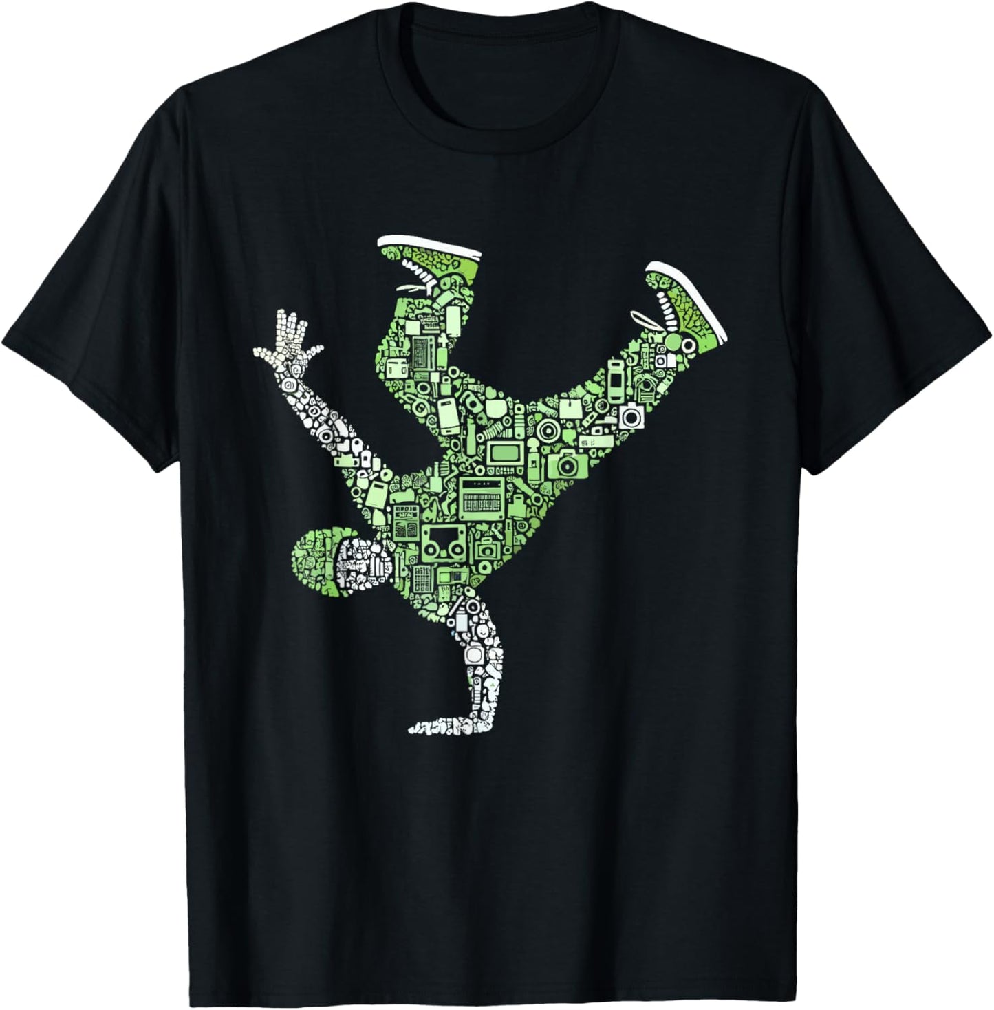 Breakdance Breakdancer, Kids, Boy, Girl, Teen | Breakdancing T-Shirt - T-Shirt | Black