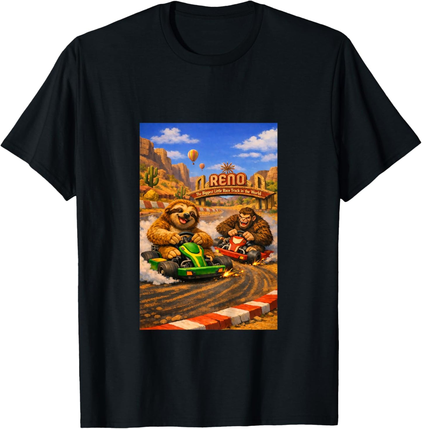 Kids Squatch-N-Sloth Reno T-Shirt - T-Shirt | Black