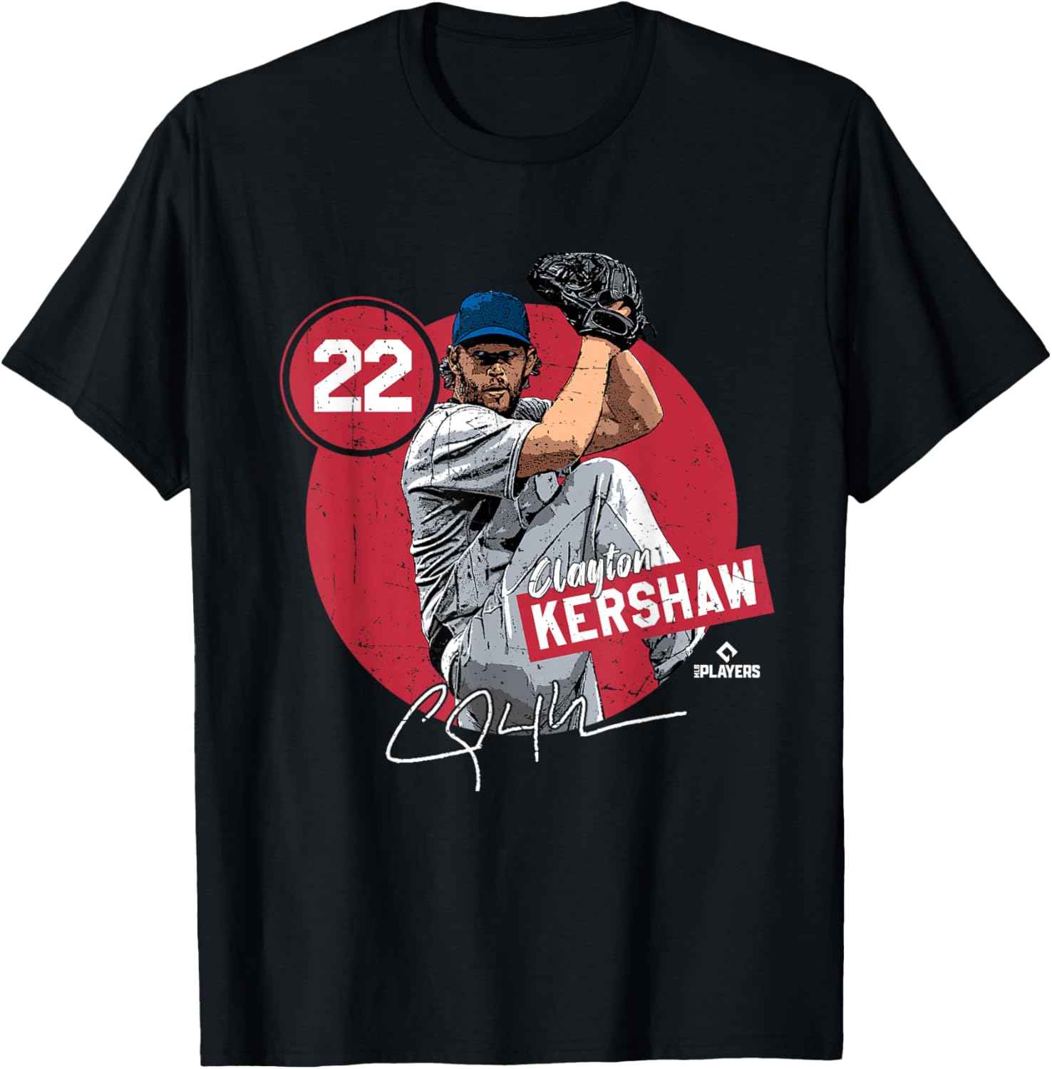 Clayton Kershaw | Los Angeles MLB Player League | MLBKER4041 T-Shirt - T-Shirt | Black