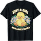 Just a Girl Who Loves Ducks Cute Duck T-Shirt - T-Shirt | Black