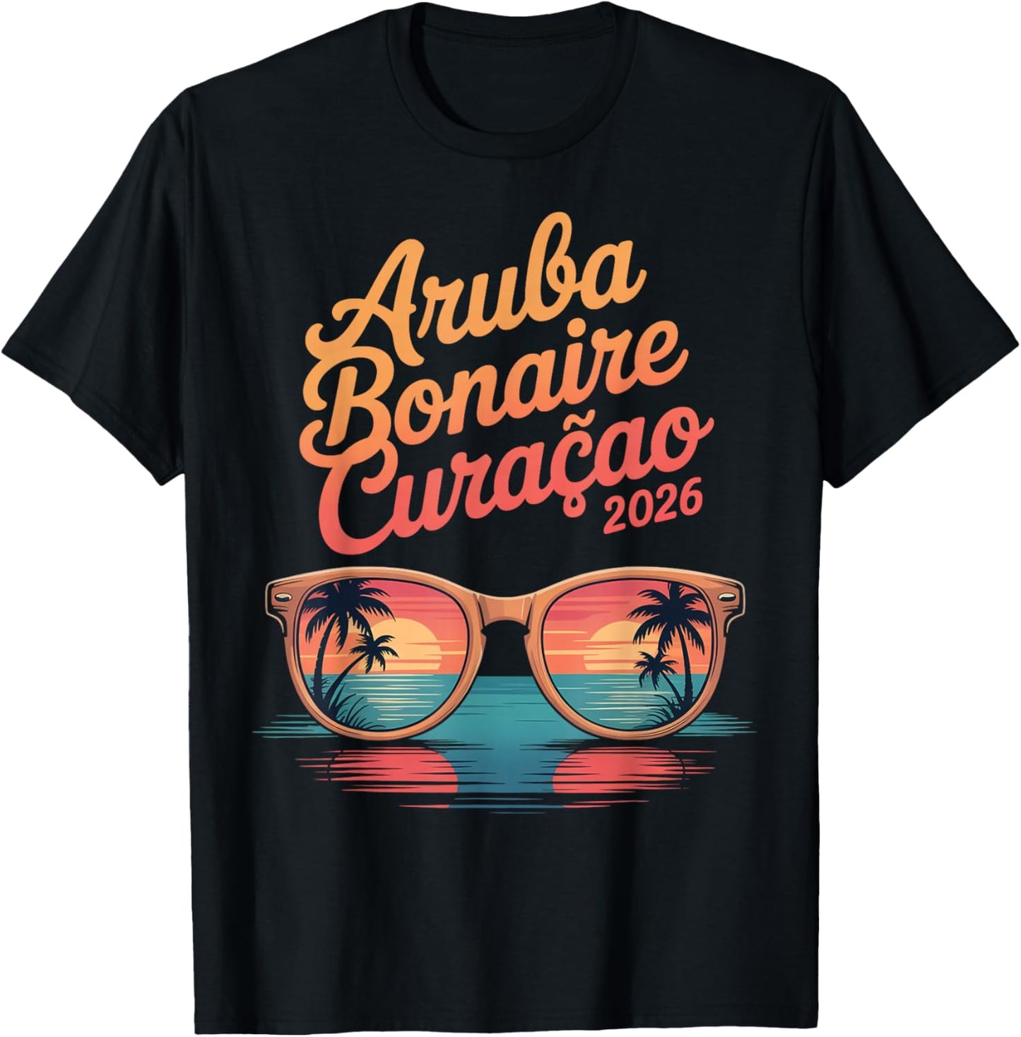 Aruba Bonaire Curacao 2026 ABC Islands Cruise Vacation T-Shirt - T-Shirt | Black